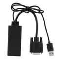 VGA-HDMI-sovitin, jossa USB-liitäntä virransyöttöä ja ääntä varten - 1080p