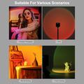 VLOGLITE W-S6 Täysvärinen RGB LED-valo valokuvausvalo kameravalo auringonlaskun tunnelma lamppu magneettinen mini täyttövalo