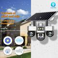 VTS30 V380pro Solar kolmilinssinen valvontakamera - EU-pistoke