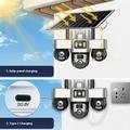 VTS30 V380pro Solar kolmilinssinen valvontakamera - EU-pistoke