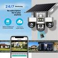 VTS30 V380pro Solar kolmilinssinen valvontakamera - EU-pistoke