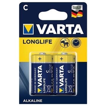 Varta Longlife C/LR14 Paristo 4114110412 - 1.5V - 1x2
