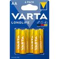 Varta Longlife LR6/AA paristo - 6 kpl.