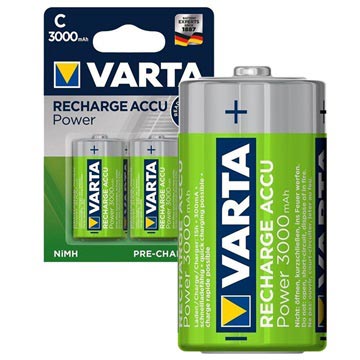 Varta Power Ready2Use Ladattavat C/HR14 Paristot - 3000mAh - 1x2