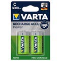 Varta Power Ready2Use Ladattavat C/HR14 Paristot - 3000mAh - 1x2