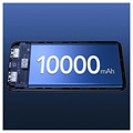 Veger C10 Virtapankki Lightning, USB-C, USB, MicroUSB Kaapelilla - 10000mAh