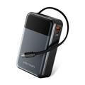 Vention FHYB0 20000mAh Power Bank integroidulla USB-C-kaapelilla - 65W