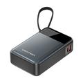 Vention FHYB0 20000mAh Power Bank integroidulla USB-C-kaapelilla - 65W