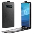 Samsung Galaxy S10 Pystymallinen Läppäkotelo - Musta