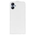 Samsung Galaxy A04e/Galaxy F04 Pystysuora Lompakkokotelo Korttipaikalla - Valkoinen