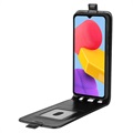 Samsung Galaxy M13 Pystymallinen Lompakkokotelo Korttilokerolla - Musta