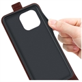 iPhone 15 Pro Max Pystysuora Lompakkokotelo Korttipaikalla - Ruskea