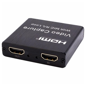 Videotallennuskortti Mikrofonitulolla ja Linjalähdöllä - USB 2.0, HDMI