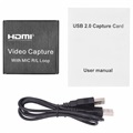 Videotallennuskortti Mikrofonitulolla ja Linjalähdöllä - USB 2.0, HDMI