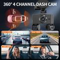 W3 4-kanavainen WiFi Dash Cam - 2K etu- ja takakamerat