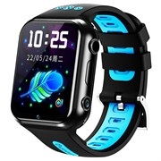 W5PRO 4G kaksoiskamera lasten katsella 2 + 16G Wear Resistant 1.83" IPS HD älypuhelin katsella (Avoin pakkaus - Bulkki Tyydyttävä) - musta / Sininen