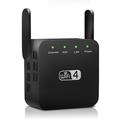 WD-611U 300 Mbps WiFi Extender kahdella antennilla - EU-pistoke - musta