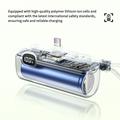 Wekome WP-35 5000mAh:n varavirtalaturi LED-näytöllä, USB-C- ja Lightning-kaapeleilla - 22.5W