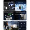 WIWU PS300 50000mAh langaton varavirtalähde - 100W PD, USB-C-kaapeli, LED-valo - hopea