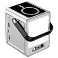 WIWU PS300 50000mAh langaton varavirtalähde - 100W PD, USB-C-kaapeli, LED-valo - hopea