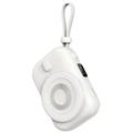 WIWU Wi-P041 Pieni etanan magneettinen langaton tehopankki USB-C-kaapelilla - 15W/9600mAh - Valkoinen