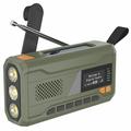 Kannettava Aurinkokennellä Varustettu Hätäradio LED-taskulamolla, virtapankilla WR-6D - DAB/FM, 4500mAh