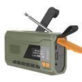 Kannettava Aurinkokennellä Varustettu Hätäradio LED-taskulamolla, virtapankilla WR-6D - DAB/FM, 4500mAh