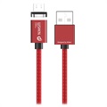 Wsken X1 Magneettinen USB 2.0 / MicroUSB Data ja Latauskaapeli - Punainen