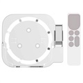 Seinään Kiinnitettävä STB Jalusta - Apple TV 6/5/4/3/2 - Valkoinen