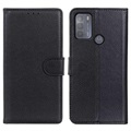 Motorola Moto G50 Lompakkokotelo Magneettisella Sulkijalla - Musta