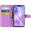 Huawei Nova 3 Kuvioitu Lompakkokotelo - Violetti