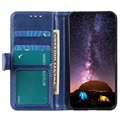 Samsung Galaxy A52 5G, Galaxy A52s Lompakkokotelo Magneettisella Sulkijalla - Sininen