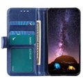 Samsung Galaxy A72 5G Lompakkokotelo Magneettisella Sulkijalla - Sininen