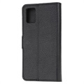 Samsung Galaxy M51 Lompakkokotelo Magneettisella Sulkijalla - Musta