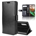 Samsung Galaxy Note10 Lompakkokotelo Magneettisella Sulkijalla - Musta