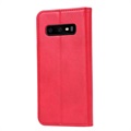 Samsung Galaxy S10 Lompakkokotelo Jalustatoiminnolla - Punainen