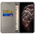 Samsung Galaxy S22 5G Lompakkokotelo - Hiilikuitu - Harmaa