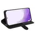 Samsung Galaxy S23 5G Lompakkokotelo Jalustalla - Musta