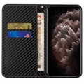 Samsung Galaxy S23 Ultra 5G Lompakkokotelo - Hiilikuitu - Musta
