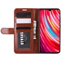 Xiaomi Redmi Note 8 Pro Lompakkokotelo Magneettisella Sulkijalla - Ruskea