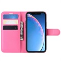 iPhone 11 Lompakkokotelo Magneettisella Sulkijalla - Kuuma Pinkki