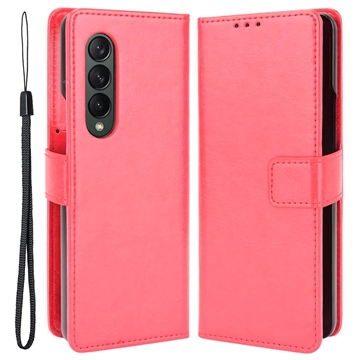 Samsung Galaxy Z Fold4 Lompakkokotelo Korttipaikalla - Punainen
