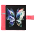 Samsung Galaxy Z Fold4 Lompakkokotelo Korttipaikalla - Punainen