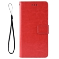 Samsung Galaxy Z Fold4 Lompakkokotelo Korttipaikalla - Punainen