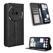 Nothing Phone (3a) Pro Lompakkokotelo Magneettisella Sulkijalla - musta