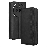 Nothing Phone (3a) Pro Lompakkokotelo Magneettisella Sulkijalla - musta