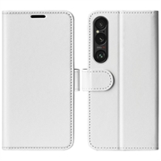 Sony Xperia 1 VII Lompakkokotelo Magneettisella Sulkijalla - Valkoinen