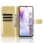 Xiaomi Redmi 13C 5G/Poco M6 Lompakkokotelo Magneettisella Sulkijalla