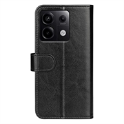 Xiaomi Redmi Note 13 Pro Lompakkokotelo Magneettisella Sulkijalla - Musta