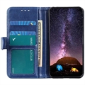 Nokia C32 Lompakkokotelo Magneettisella Sulkijalla - Sininen